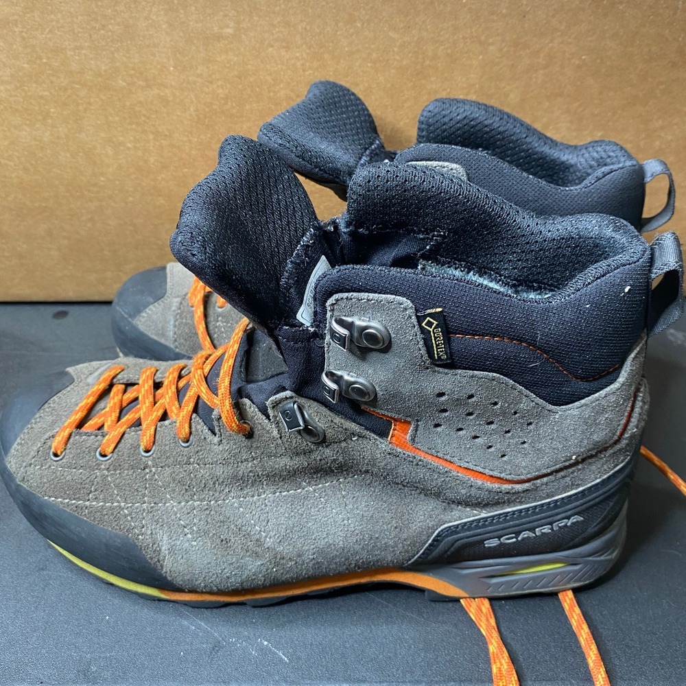 Scarpa Zodicac Plus Mid GTX Hiking Boots Grey Orange Gore-Tex Vibram Sole